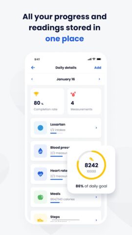 Cardi Health: Heart Monitoring для Android — скриншот 4