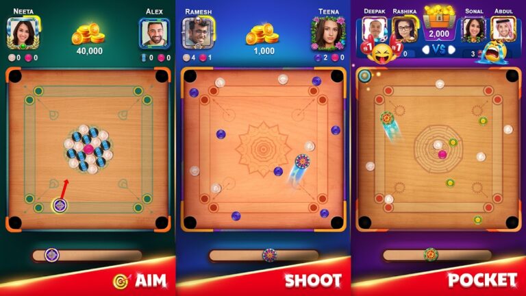 Carrom King™ для Android — скриншот 1