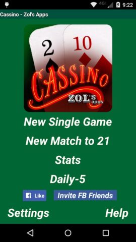 Cassino Card Game для Android — скриншот 1