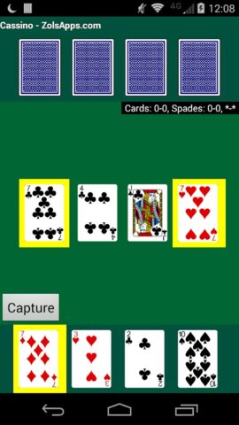 Cassino Card Game для Android — скриншот 4
