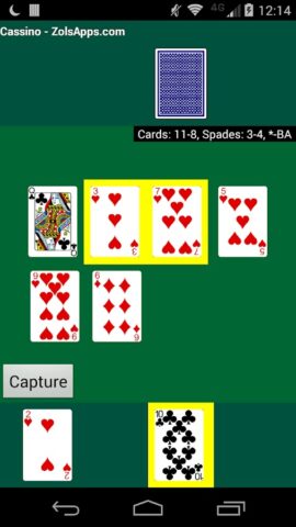 Cassino Card Game для Android — скриншот 5