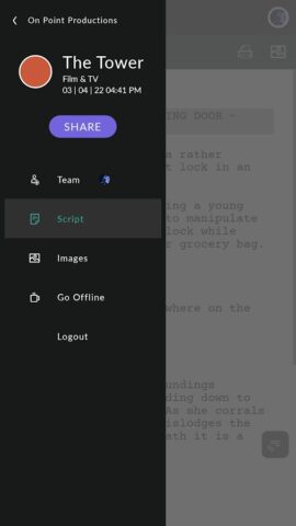 Celtx Screenplay для Android — скриншот 4
