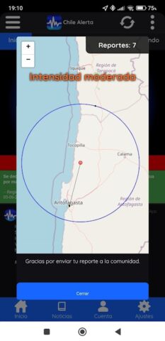 Chile Alerta — En tiempo real для Android — скриншот 4