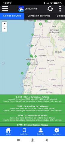 Chile Alerta — En tiempo real для Android — скриншот 5