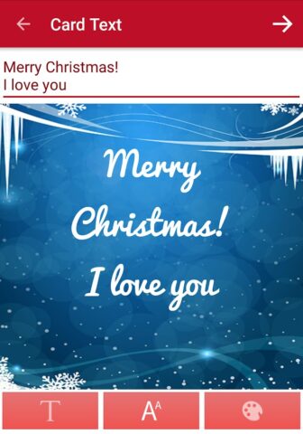 Рождественские открытки для Android — скриншот 3