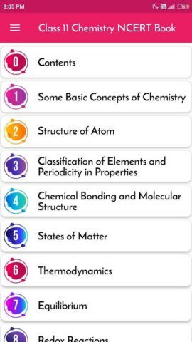 Class 11 Chemistry NCERT BooK для Android — скриншот 3