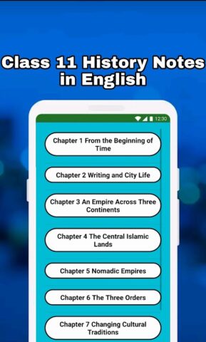 Class 11 History Notes & MCQs для Android — скриншот 4