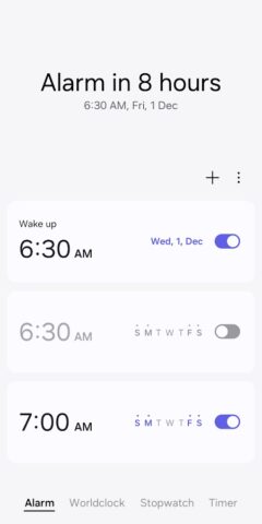 Clock для Android — скриншот 1