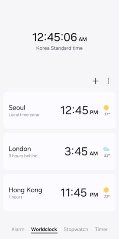 Clock для Android — скриншот 2