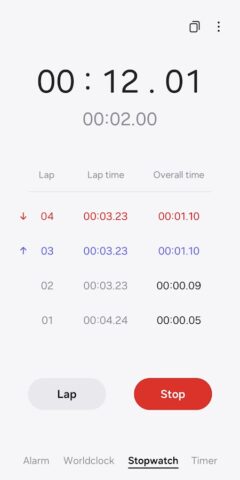 Clock для Android — скриншот 3