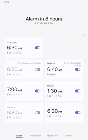Clock для Android — скриншот 5
