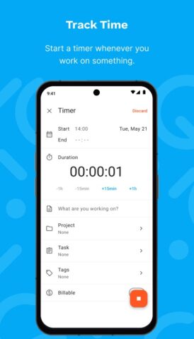 Clockify — Time Tracker для Android — скриншот 2