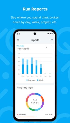 Clockify — Time Tracker для Android — скриншот 3