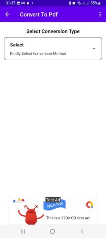 Convert Video To Pdf File для Android — скриншот 2