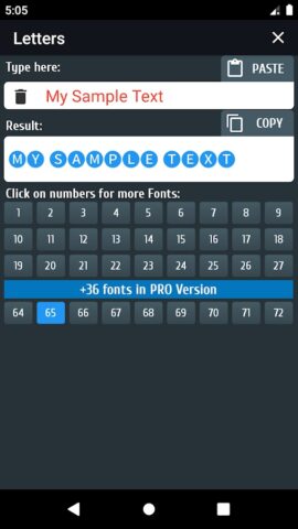 Cool text and symbols для Android — скриншот 3