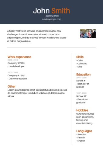 Curriculum Vitae для Android — скриншот 2