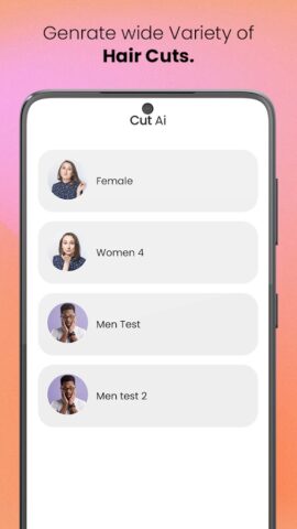 CutAI — AI Hair Style Changer для Android — скриншот 2