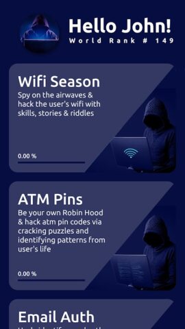 Cyber ​​Hacker Bot: хакерская для Android — скриншот 2