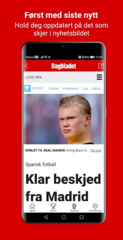 Dagbladet для Android — скриншот 2