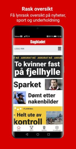 Dagbladet для Android — скриншот 3