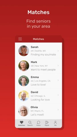 Dating for Seniors — скриншот 1