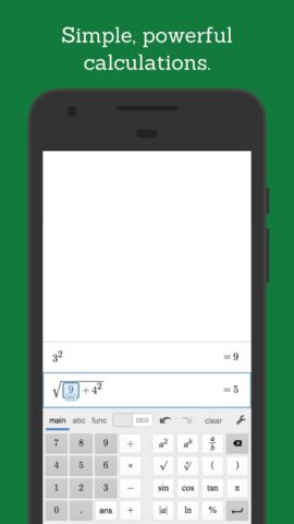Научный калькулятор Desmos для Android — скриншот 1