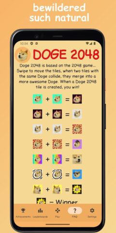 Doge 2048 для Android — скриншот 2