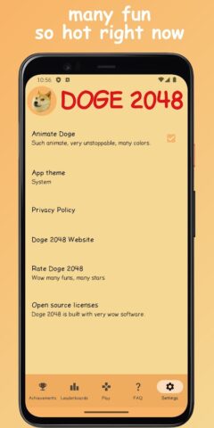Doge 2048 для Android — скриншот 5