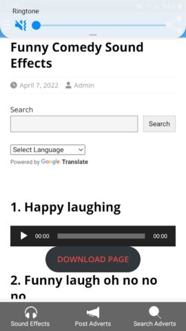 Download Funny Sound Effects для Android — скриншот 1