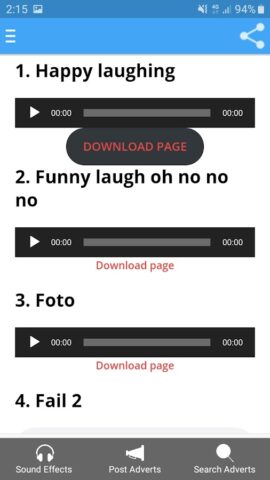 Download Funny Sound Effects для Android — скриншот 2