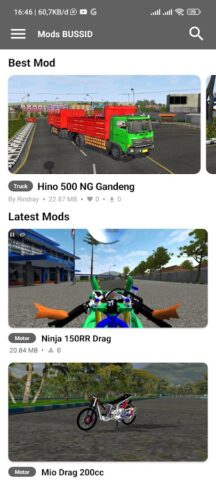 Drag Bike Simulator Mod Bussid для Android — скриншот 3