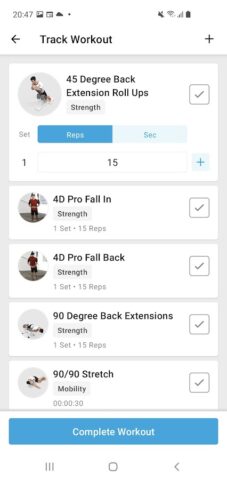 EōS Fitness для Android — скриншот 5