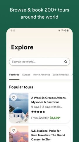 EF Go Ahead Tours для Android — скриншот 1
