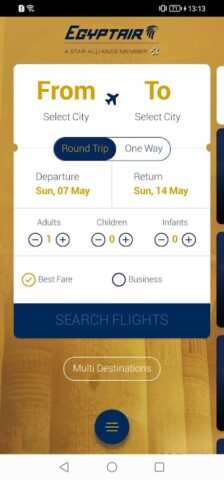 EGYPTAIR для Android — скриншот 1