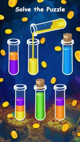 Earn Money — Water Sort Puzzle для Android — скриншот 1