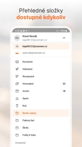Email.cz для Android — скриншот 3