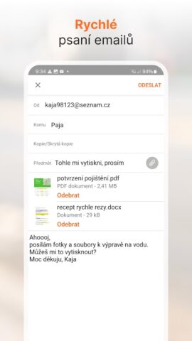 Email.cz для Android — скриншот 5