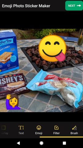 Фоторедактор стикеров Emoji для Android — скриншот 3