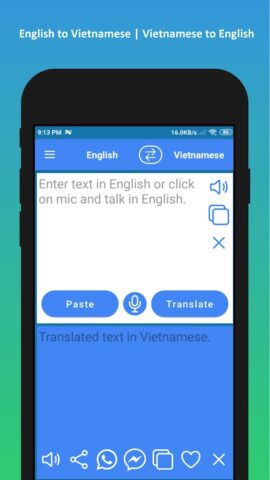 English Vietnamese Translator для Android — скриншот 1