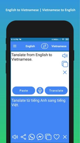 English Vietnamese Translator для Android — скриншот 2