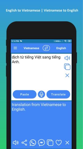 English Vietnamese Translator для Android — скриншот 3