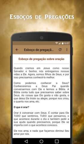 Esboços de Pregações для Android — скриншот 2