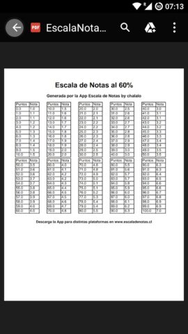 Escala de Notas для Android — скриншот 5