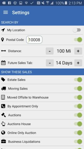Estate Sales для Android — скриншот 2