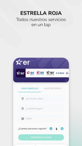 Estrella Roja Boletos Autobús для Android — скриншот 1