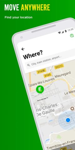 Europcar — Car & Van Hire для Android — скриншот 1
