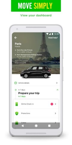 Europcar — Car & Van Hire для Android — скриншот 3
