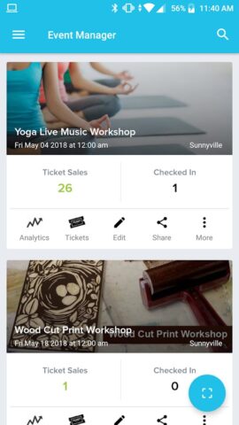 Event Manager — AllEvents.in для Android — скриншот 1