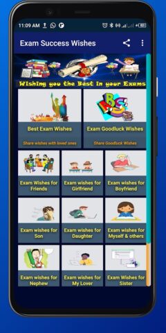 Exam Success Wishes для Android — скриншот 1