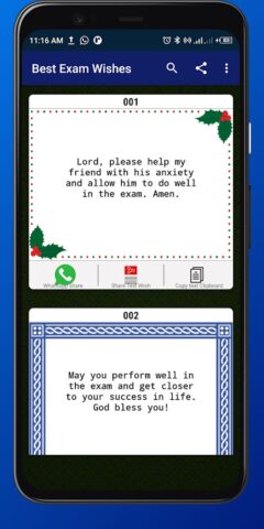 Exam Success Wishes для Android — скриншот 2